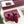 GG 26 Horsebit Flat Mules Rhinestones Red Velvet 587081
