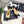 CC 26 SS Open-Back Sandals 7.5cm Beige Black Calfskin 586933