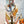 HM 26s Knitting Scarf 90 White Orange Colorful Mulberry Silk 148056