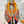 HM 26s Double-sided Scarf 90 Orange Colorful Mulberry Silk 152279