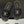 CC 26s Flat Slippers Black Gold Fabric Sheepskin 649487