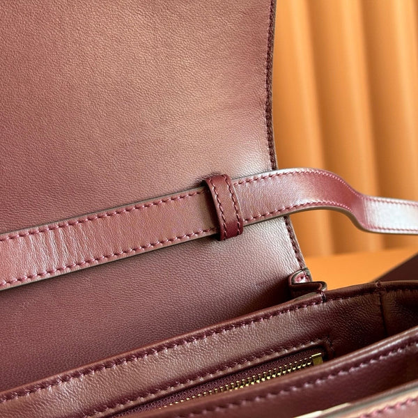 Gucci 2026 Siena Bag 25.5cm Red Gold Leather 277141