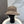MM BUCKET IN MUTED BROWN VELVET WITH LOGO