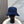 MM BUCKET IN NAVY BLUE VELVET WITH LOGO
