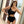 CC BIKINI SWIMSUIT SET IN BLACK AND WHITE LOGO 599123