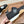 BALLET SHOES IN BLACK LAMBSKIN AND FABRIC ANTI-SLIP RUBBER SOLE