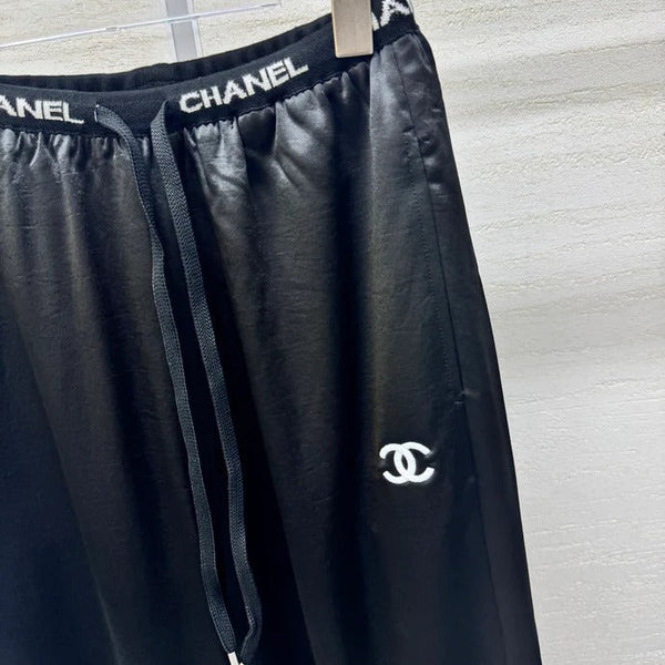 Chanel 2026 Waist Drawstring Acetate Casual Wide-Leg Pant Polyester 356793