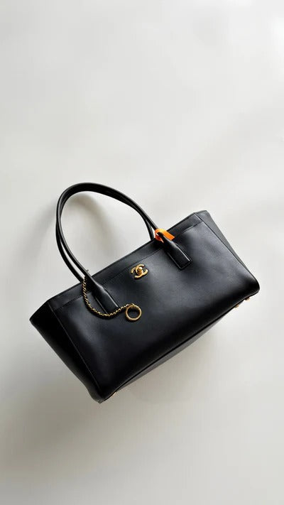 Chanel 2026 Executive Cerf Tote Bag Black Calfskin