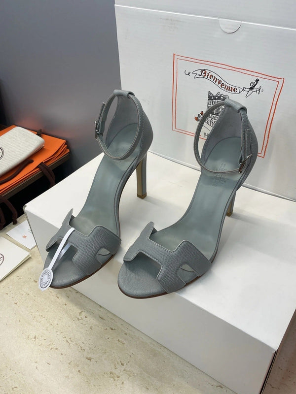 HM 26ss High Heel Sandals 105 Light Gray Cowhide 607126