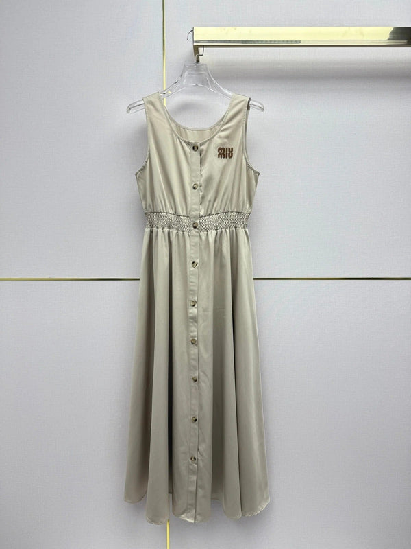 Miu 2026 Sleeveless Dress Cotton 396773