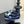 CC 26s Platform Sneakers Black Blue Sheepskin 627226