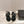 CC 26s Bow Sandals Black Cowhide 658471