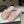 CC 26s Flat Slippers Pink Gold Fabric Sheepskin 649485
