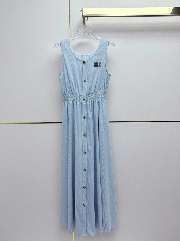 Miu 2026 Sleeveless Dress Cotton 396773