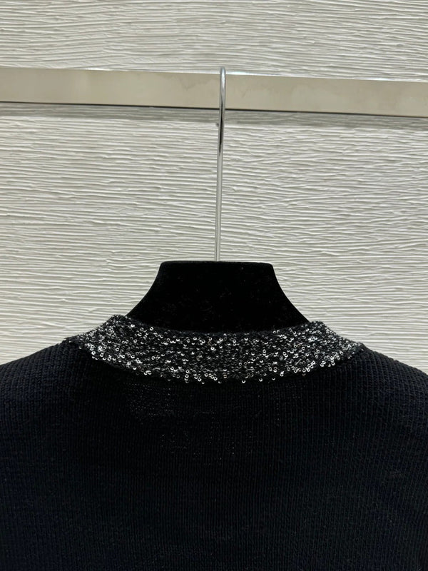 Miumiu 2026 Knit Sweater Black Wool Viscose