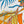 HM 26s 90 Double-sided Scarf White Orange Colorful Mulberry Silk 157529