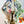 HM 26s Knitting Scarf 90 White Green Blue Colorful Mulberry Silk 148047