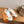 HM 26ss Sneakers White Beige Cowhide Fabric 638565