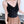 CAMI TOP 640627 IN BLACK COTTON RIBBED KNIT