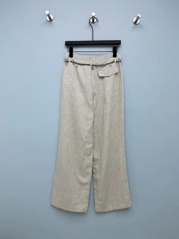 CC 2026 Blend Wide-Leg Trousers Linen 392376