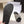 YSL 26ss Platform Slippers Black Gray Denim Leather 663216