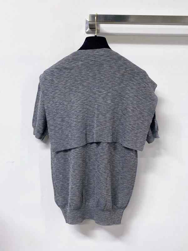 CD 2026 Polo Shirt Featuring A Tie-neck Detail Acrylic 479903