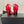 Balmain Lips 105MM Sandals Red Leather