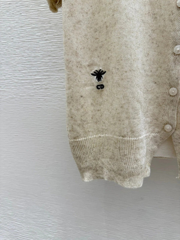 CD 2026 Short-sleeved Knitted Cardigan Wool 516762