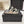 CC 26s Sandals Black Beige Leather Raffia 632396