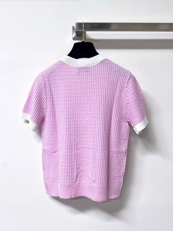 CC 2026 Pink Short-Sleeved Shirt Tencel 310322