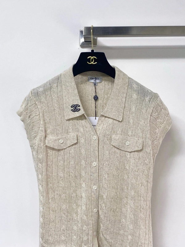 CC 2026 Knit Polo Vest Nitrile Cotton 375047