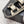 CC 26s Sandals Black Beige Leather Raffia 632396
