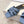 YSL 26ss Flat Slippers Blue Denim Leather 654727
