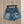 Miu 2026 Retro Cargo Denim Shorts Blue Cotton 443831