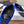 Celine 26 Flat Sneaker Dark Blue Yellow Canvas Suede 624713