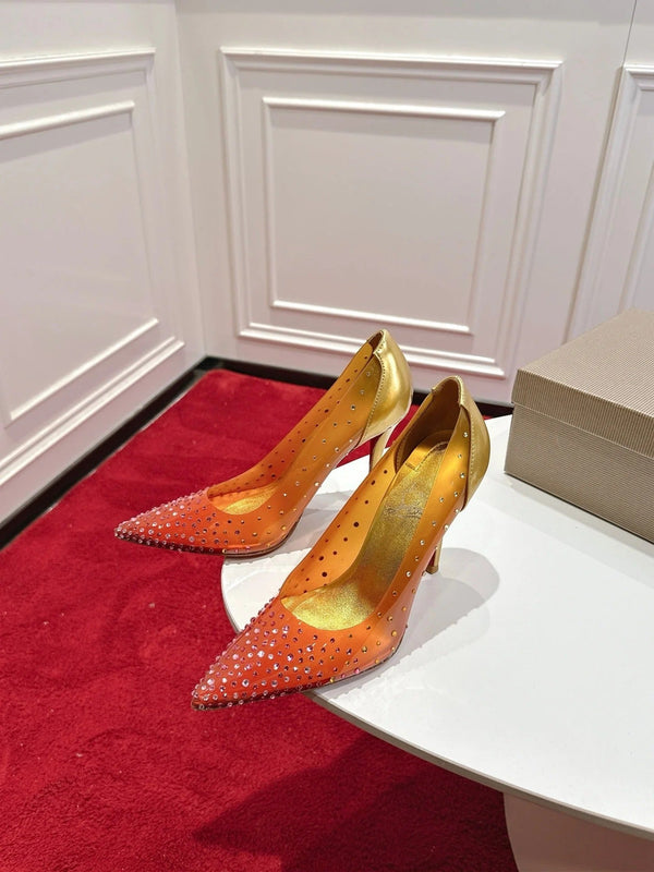 CL 2026 Miss Z Degrastrass Ombré Pumps 100mm Effect PVC Lambskin 780425