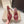 CL 26SS High-Heeled Slippers 100 Dark Red Mesh Rhinestone Leather 658051