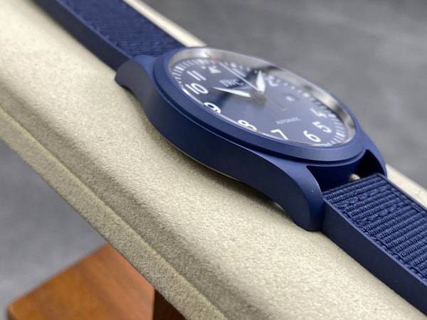 IWC Pilot's Mark XVIII 41mm Dark Blue Dial Rubber Strap
