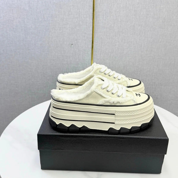 CC 2026 Flatform Mule Sneakers Canvas 801421