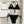 CC BIKINI SWIMSUIT SET IN BLACK EMBROIDERED LOGO 624564