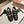 BALLET FLAT SHOES BLACK LAMBSKIN WITH UNIQUE BLACK STRAPS