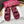 GG CLASSIC SANDALS 25S IN RED FABRIC WITH GOLD HARDWARE