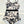 CC BIKINI SWIMSUIT SET IN IVORY WITH BLACK VELVET FLORAL EMBROIDERY 581303