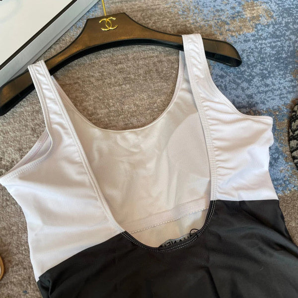 CC BIKINI SWIMSUIT SET IN BLACK AND WHITE 613717