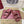 SANDALS IN NAVY RED SUEDE EMBOSSED LOGO SILVER HARDWARE