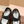 BALLET SHOES IN BLACK LAMBSKIN AND FABRIC ANTI-SLIP RUBBER SOLE