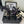 CC 26s Platform Sandals 75 Black Sheepskin Mixed Gold Charm 650091