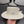 MM SMALL-BRIM STRAW HAT IN CREAM WHITE AND PEARL EMBELLISHED