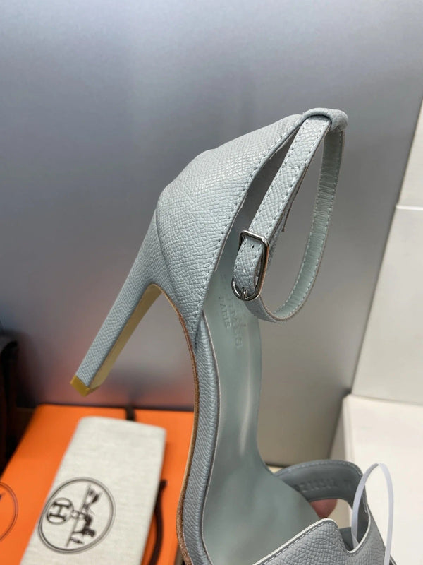 HM 26ss High Heel Sandals 105 Light Gray Cowhide 607126