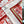 HM 26s Knitting Scarf 90 White Red Colorful Mulberry Silk 147541